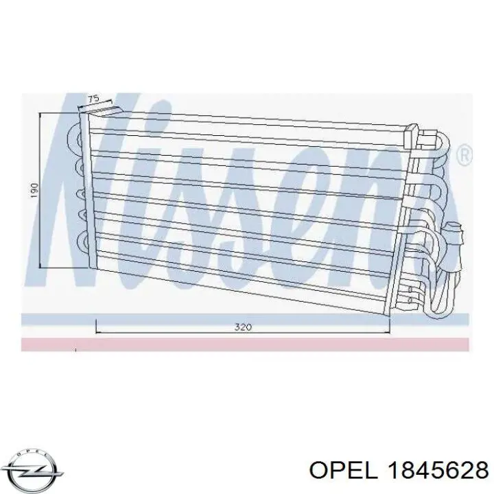 Радиатор испарителя кондиционера Opel 90487732 цена, от 11.33 USD