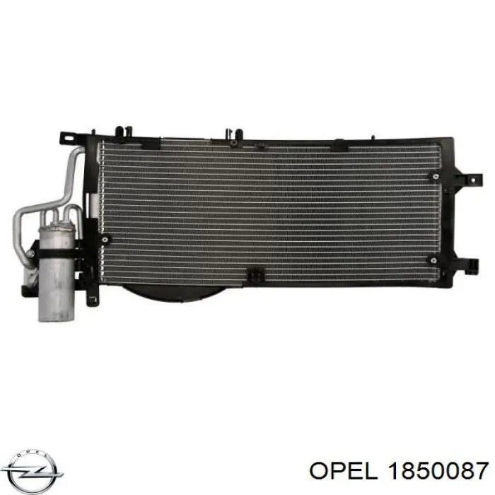 Радиатор кондиционера 1850087 Opel