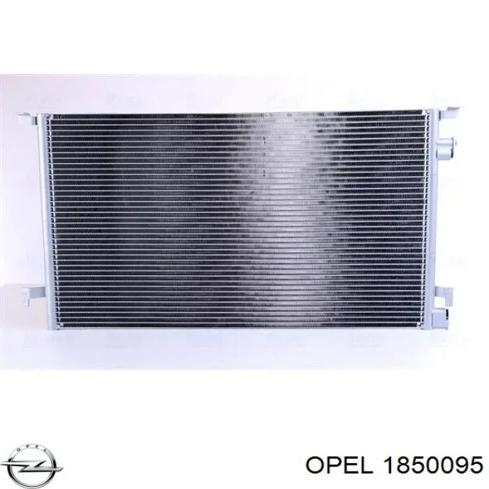 Радиатор кондиционера 1850095 Opel