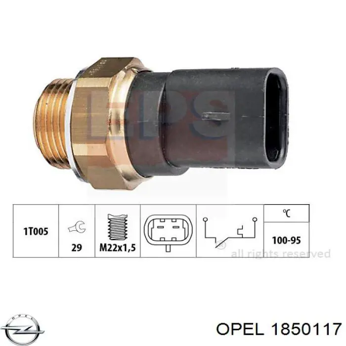 1850117 Opel радиатор кондиционера