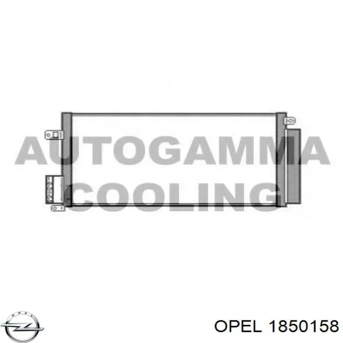 Конденсатор кондиционера Opel 1850158 цена, от 75.70 USD