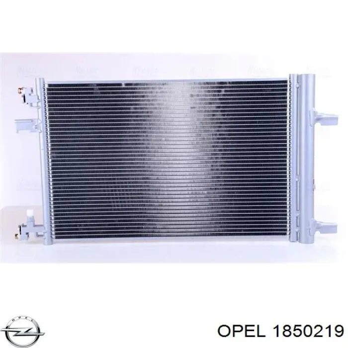 Радиатор кондиционера 1850219 Opel