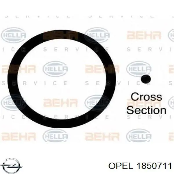 Кольцо уплотнительное шланга компрессора нагнетательного на Opel Corsa C 