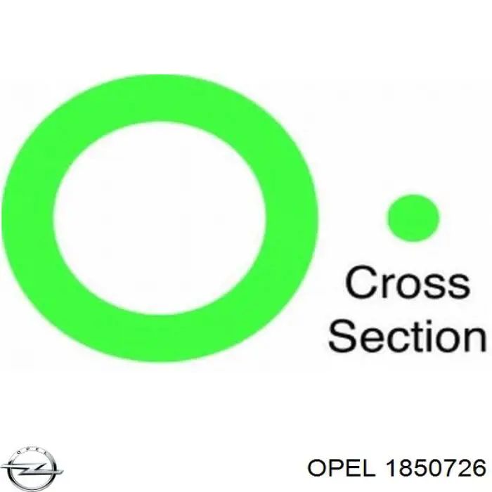 1850726 Opel anel de tubo de admissão do silenciador