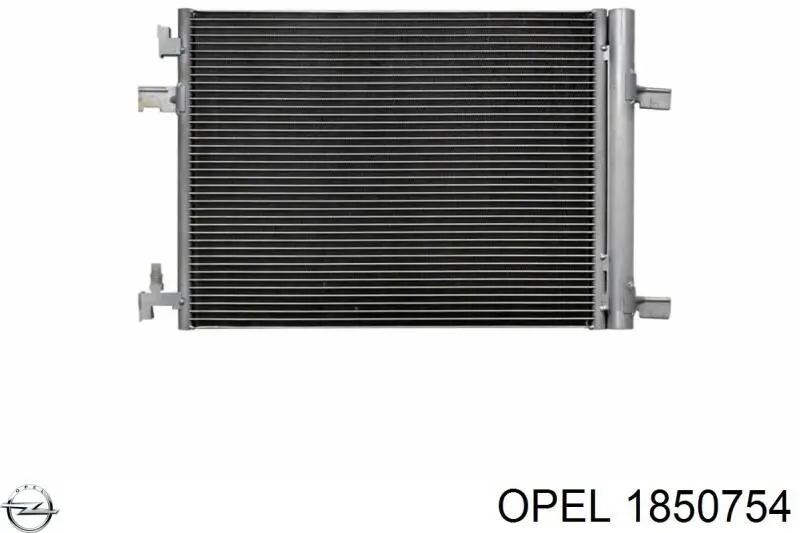 1850754 Opel радиатор кондиционера