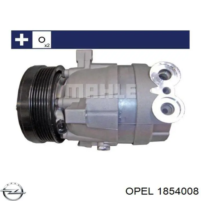 Компрессор кондиционера 1854008 Opel
