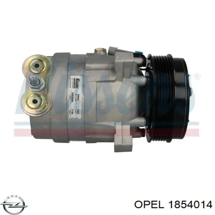 Компрессор кондиционера 1854014 Opel