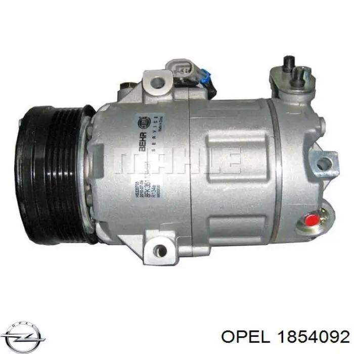Компрессор кондиционера 1854092 Opel