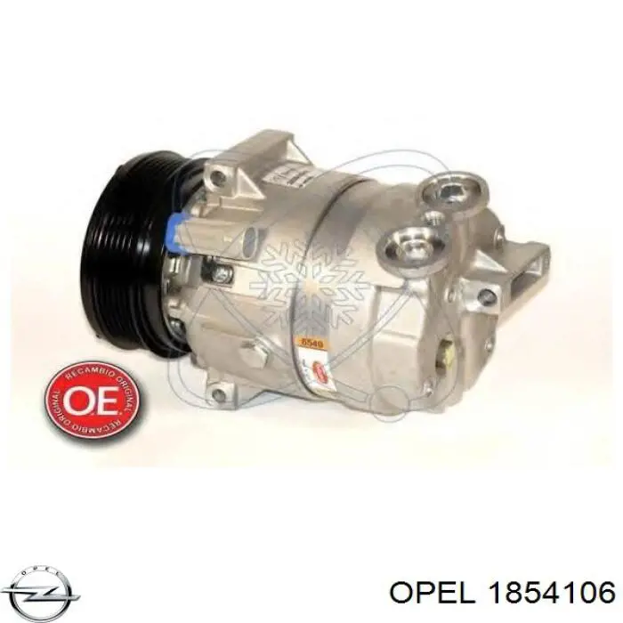 Компрессор системы кондиционирования Opel 1854106 цена, от 205.31 USD