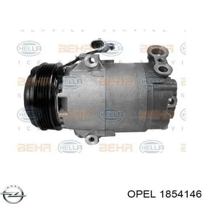 1854146 Opel компрессор кондиционера