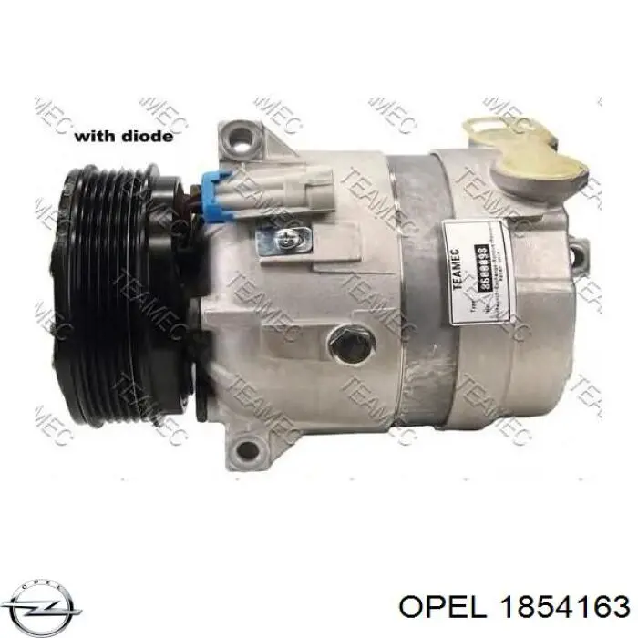 Компрессор системы кондиционирования Opel 1854163 цена, от 204.64 USD