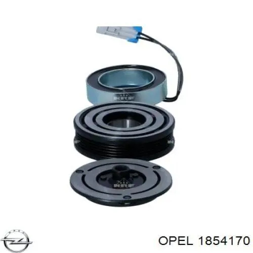 Компрессор кондиционера 1854170 Opel