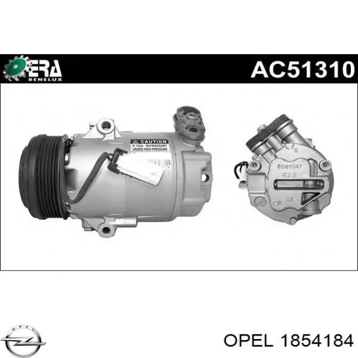 1854184 Opel компрессор кондиционера