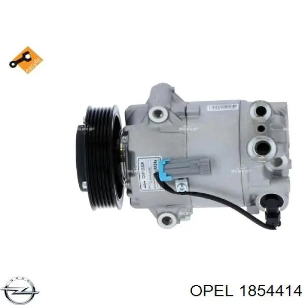 Компрессор системы кондиционирования Opel 1854414 цена, от 165.92 USD