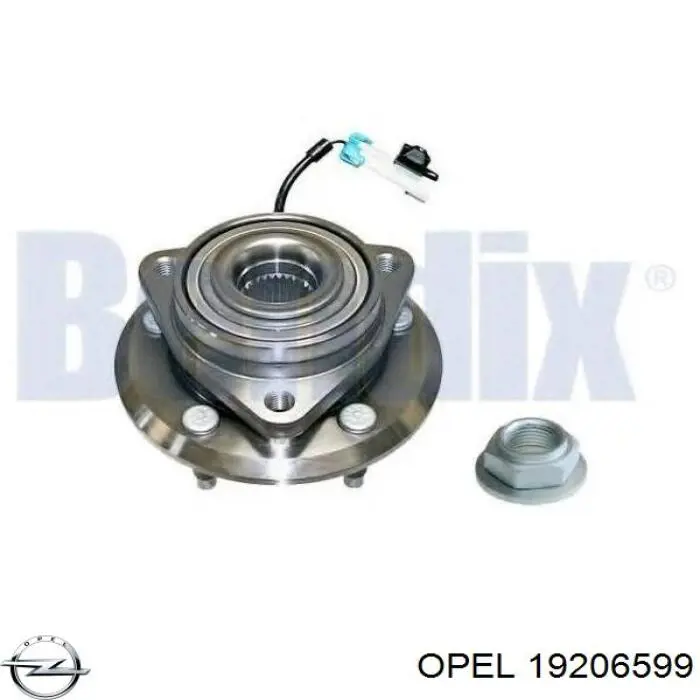 Ступицы передних колес Opel 19206599 цена, от 102.47 USD