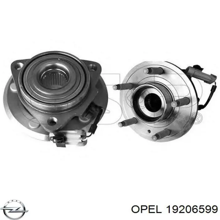Купить 19206599 Opel Ступица переднего колеса