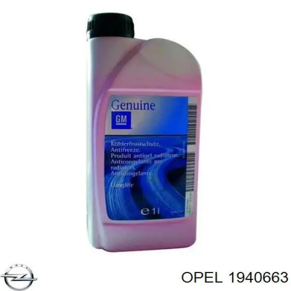 Антифриз Opel Long Life розовый 1л 1940663