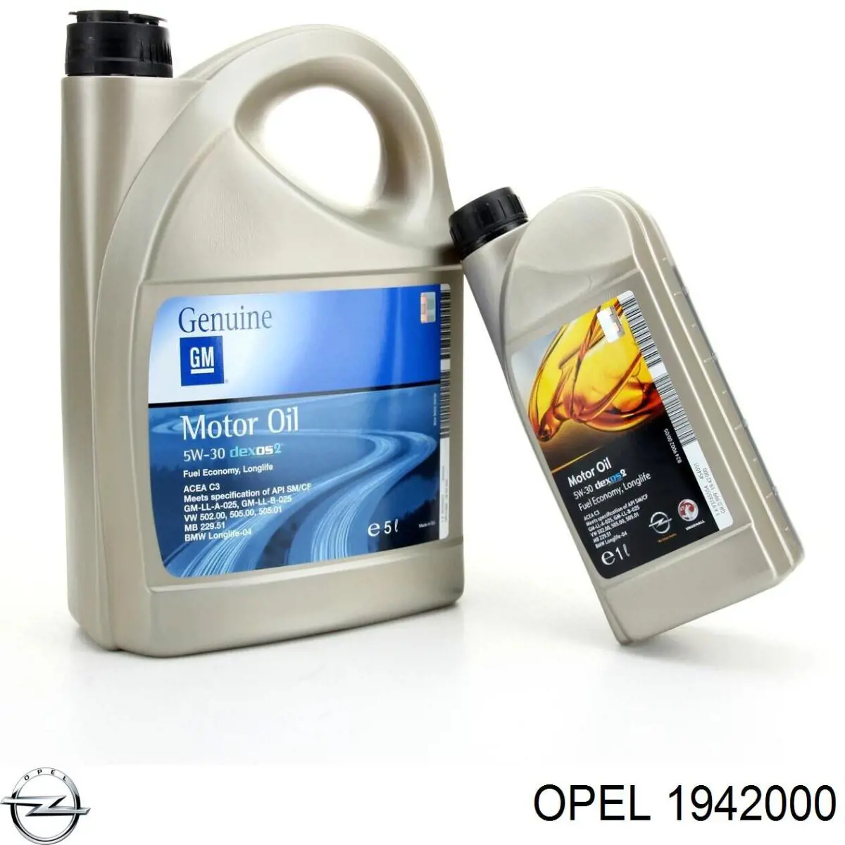 Моторное масло Opel Dexos 2 5W-30 Синтетическое 1л (1942000)