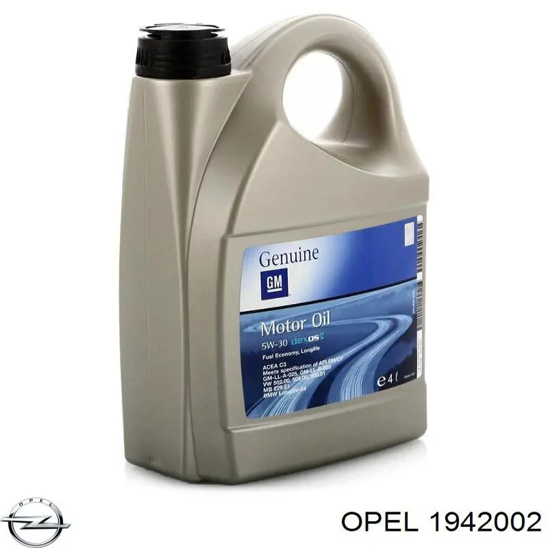 Моторное масло Opel Dexos 2 5W-30 Синтетическое 4л (1942002)