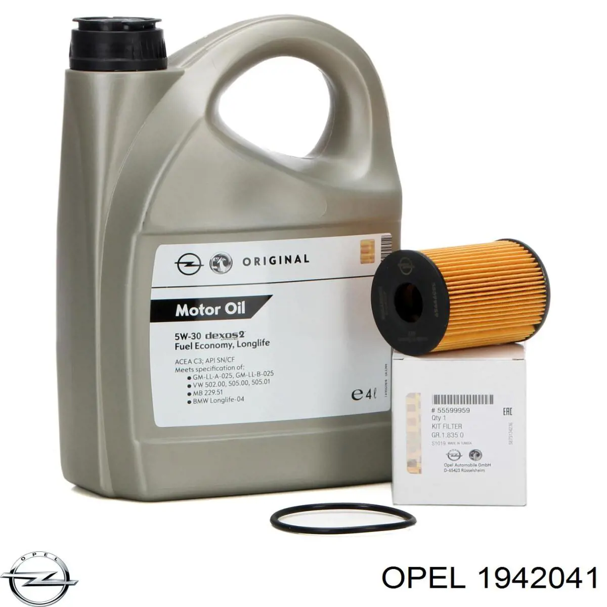 Моторное масло Opel Super Synthetic 5W-30 Синтетическое 4л (1942041)