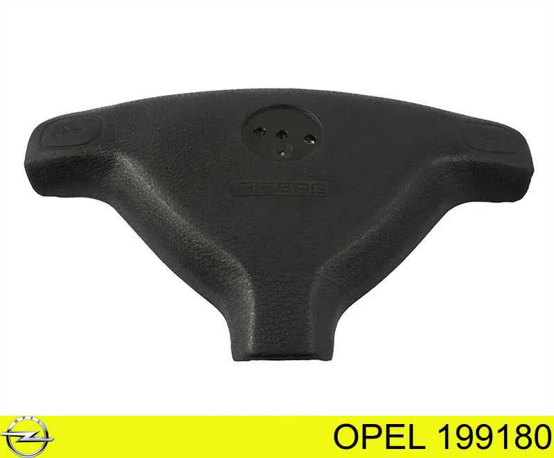 Подушка безопасности (AIRBAG) водительская на Opel Astra G 