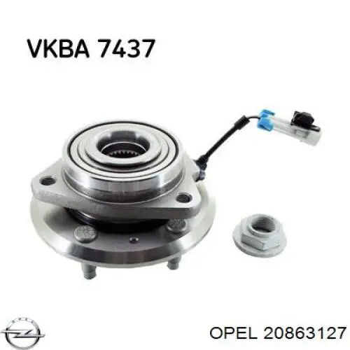 Купить 20863127 Opel Ступица переднего колеса