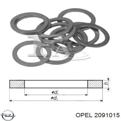 Прокладка пробки поддона двигателя Opel 2091015 цена, от 0.29 USD