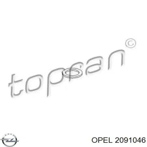 Прокладка пробки поддона двигателя 2091046 Opel