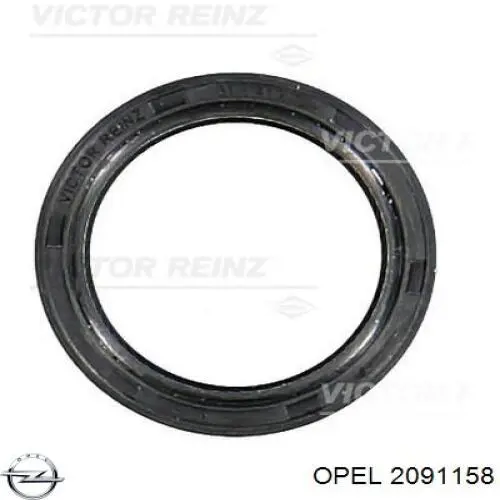 2091158 Opel Сальник коленвала двигателя, передний
