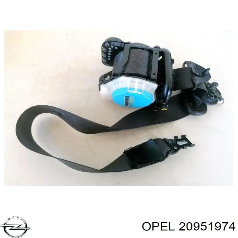Ремень безопасности передний левый Opel 20951974 цена, от 38.01 USD