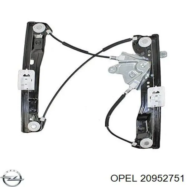 140488 Opel mecanismo de acionamento de vidro da porta dianteira direita