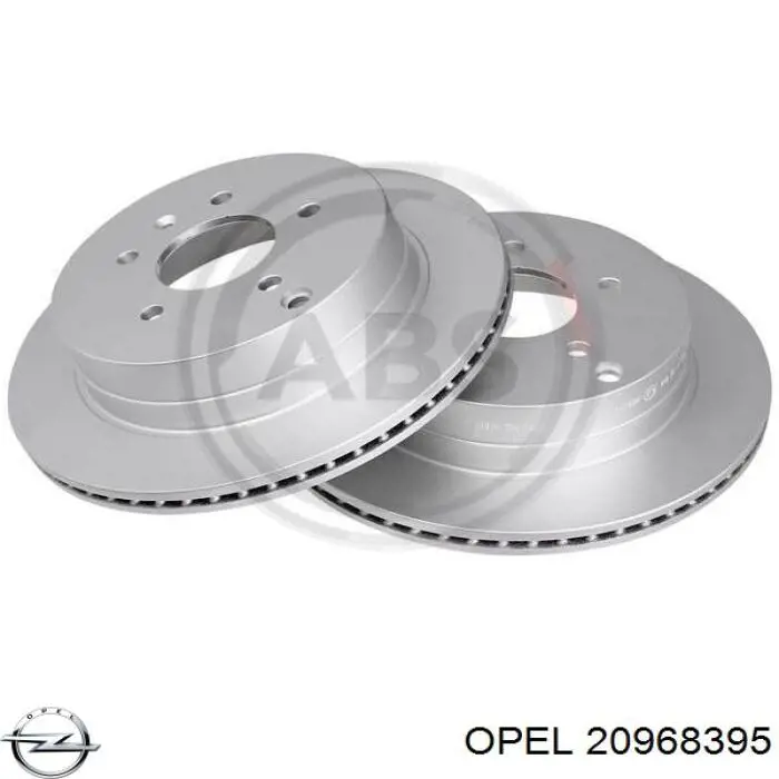Купить 20968395 Opel Диск тормозной задний