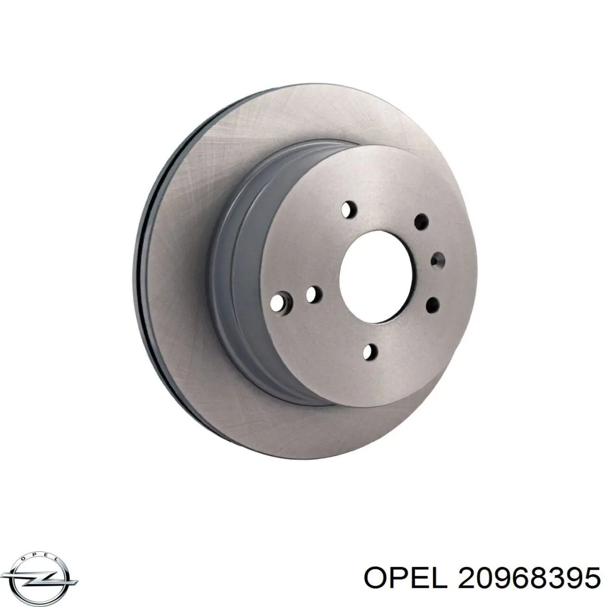 20968395 Opel диск тормозной задний