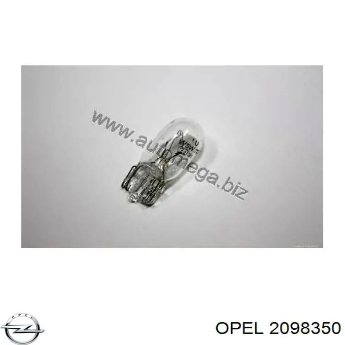 2098350 Opel лампочка плафона освещения салона/кабины