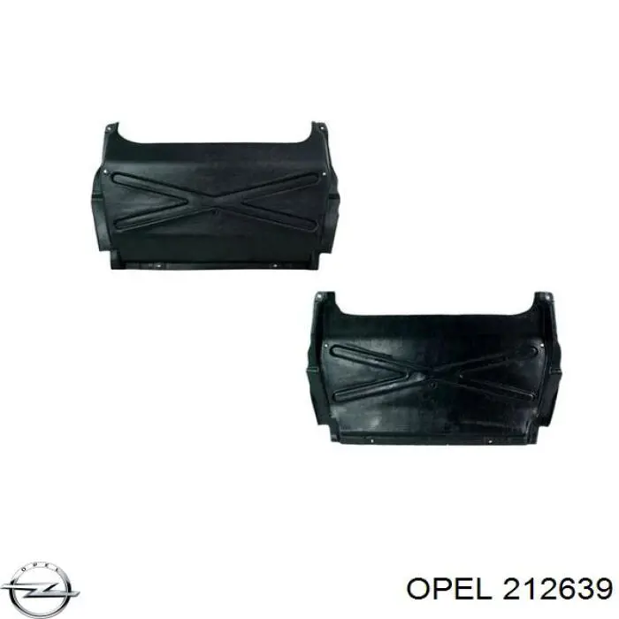 Proteção de motor, de panela (da seção de motor) para Opel Omega (25, 26, 27)