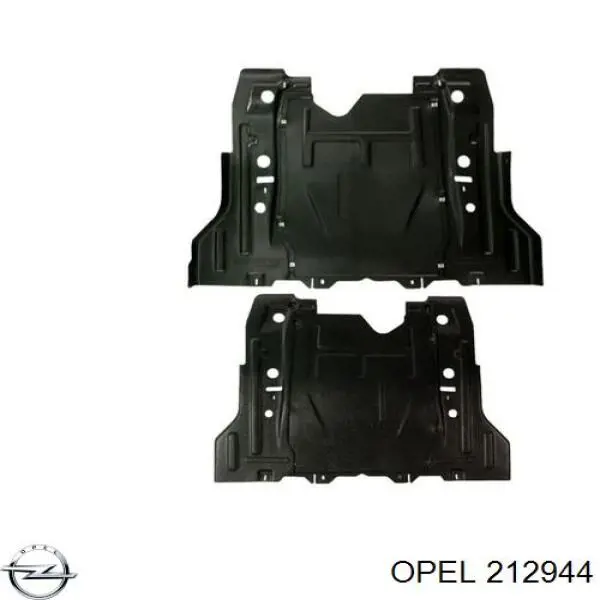 212944 Opel proteção de motor, de panela (da seção de motor)