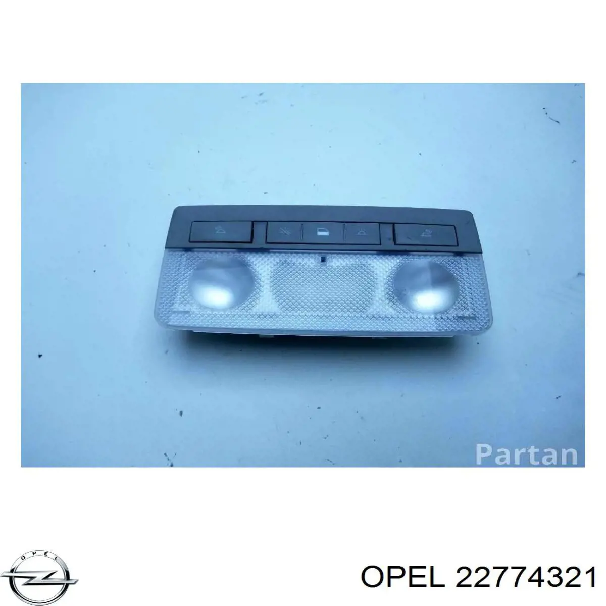 Плафон освещения салона (кабины) на Opel Astra J 