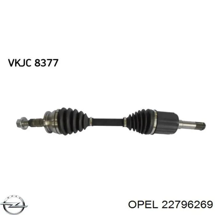Привод передний правый Opel 22796269 цена, от 88.52 USD