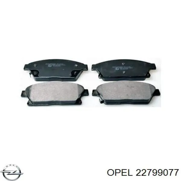 Купить 22799077 Opel Колодки тормозные