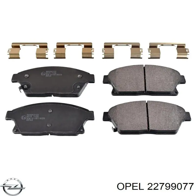 22799077 Opel Колодки передние