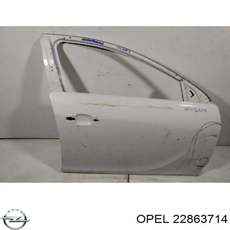 22863714 Opel porta dianteira direita