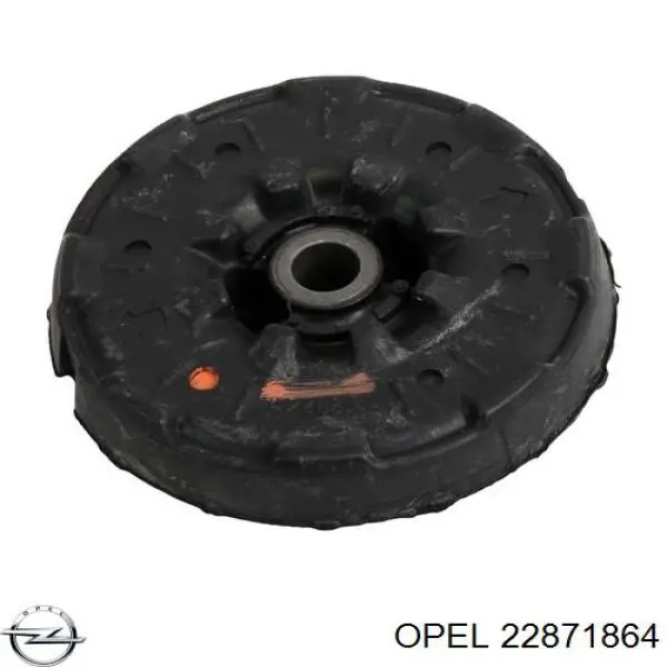 22871864 Opel espaçador (anel de borracha da mola dianteira superior)