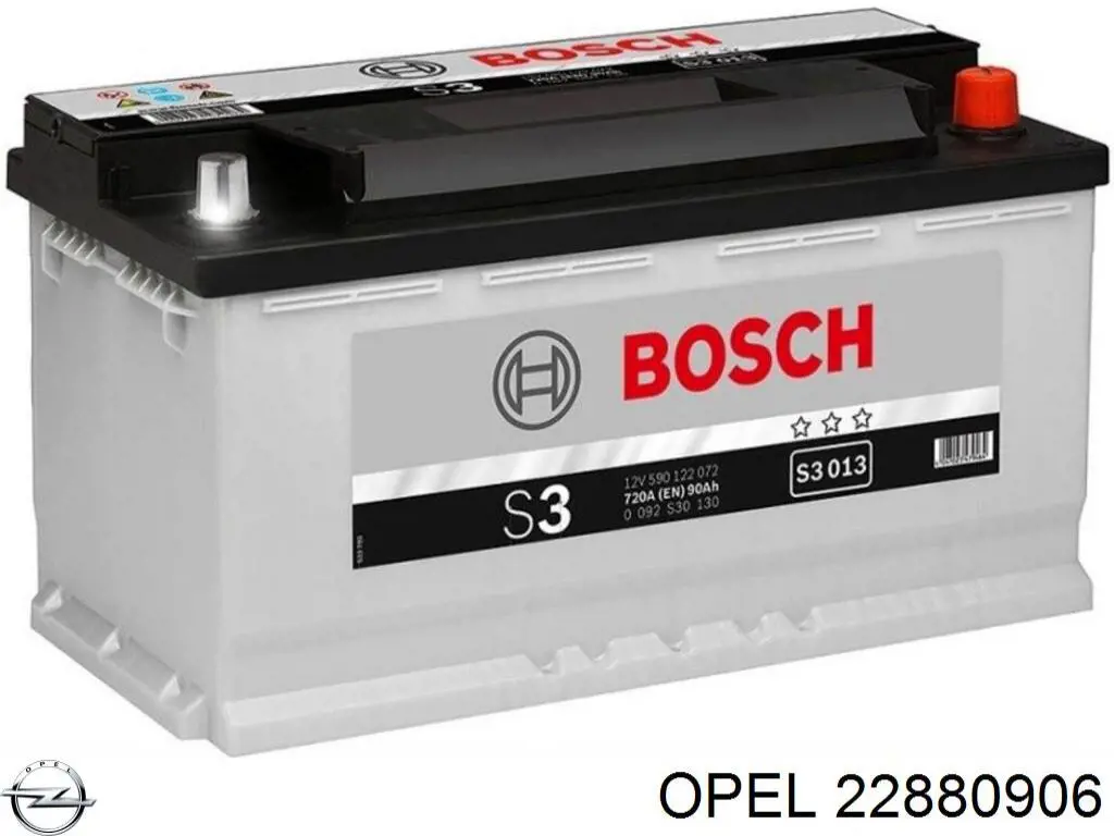 22880906 Opel bateria recarregável (pilha)
