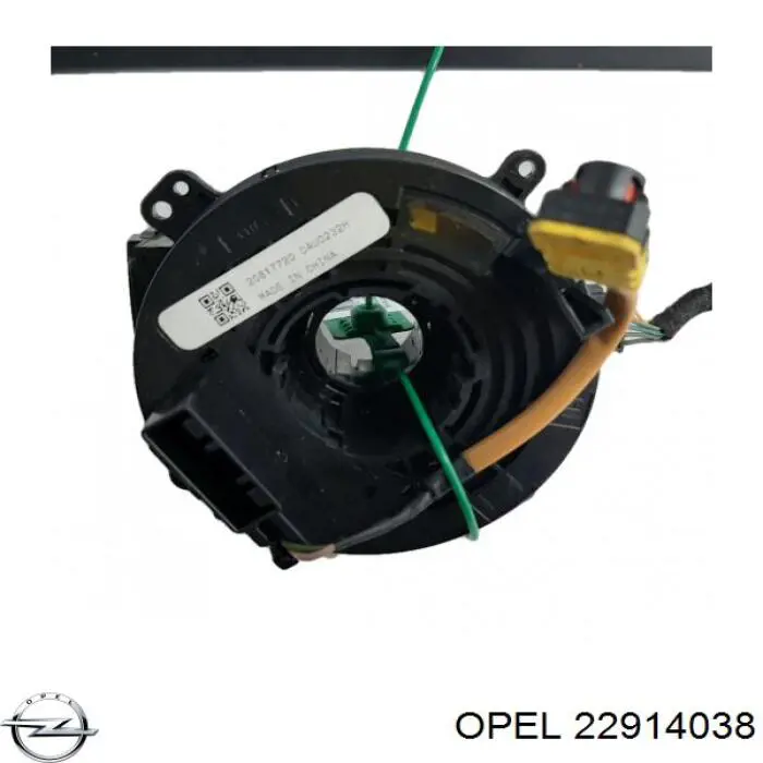 22914038 Opel кольцо airbag контактное, шлейф руля