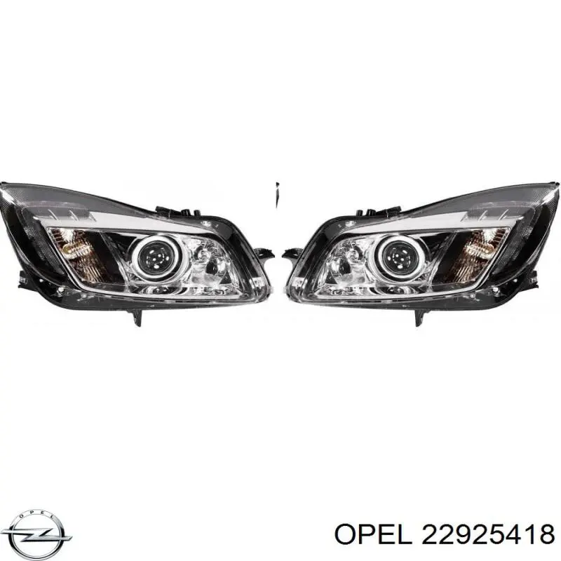Левая фара 22925418 Opel