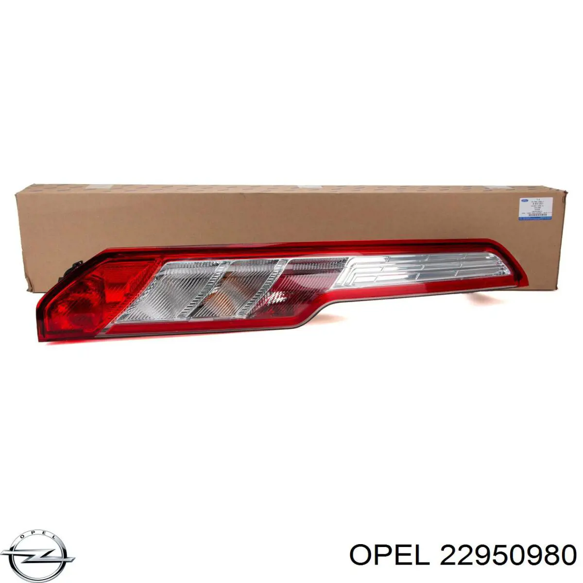 Правый отражатель бампера Opel 22950980