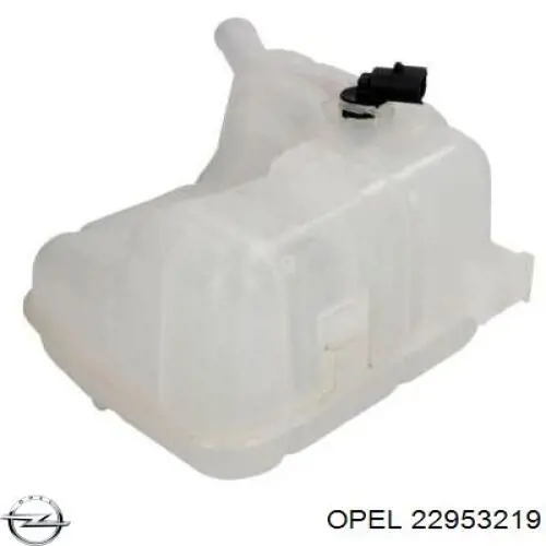 Купить 22953219 Opel Водяной бачок системы охлаждения