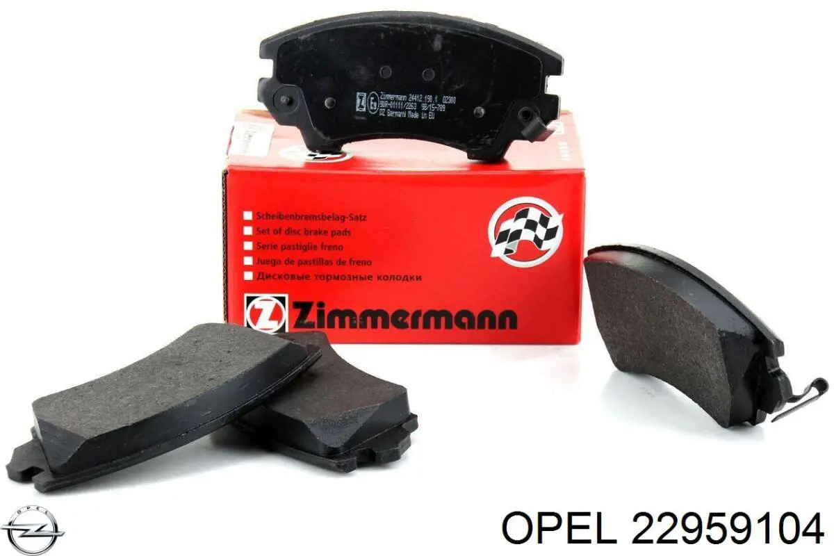 Тормозные колодки Opel 22959104