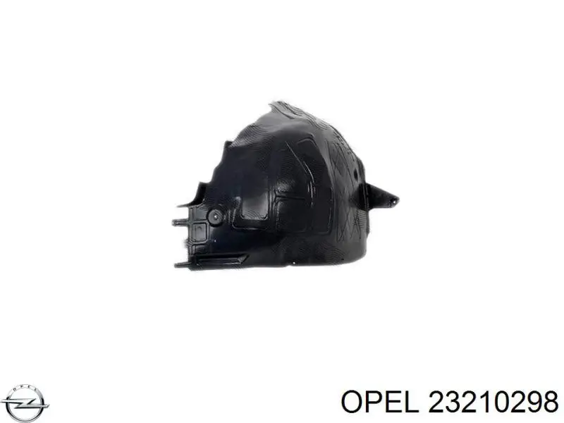 23210298 Opel guarda-barras direito do pára-lama dianteiro