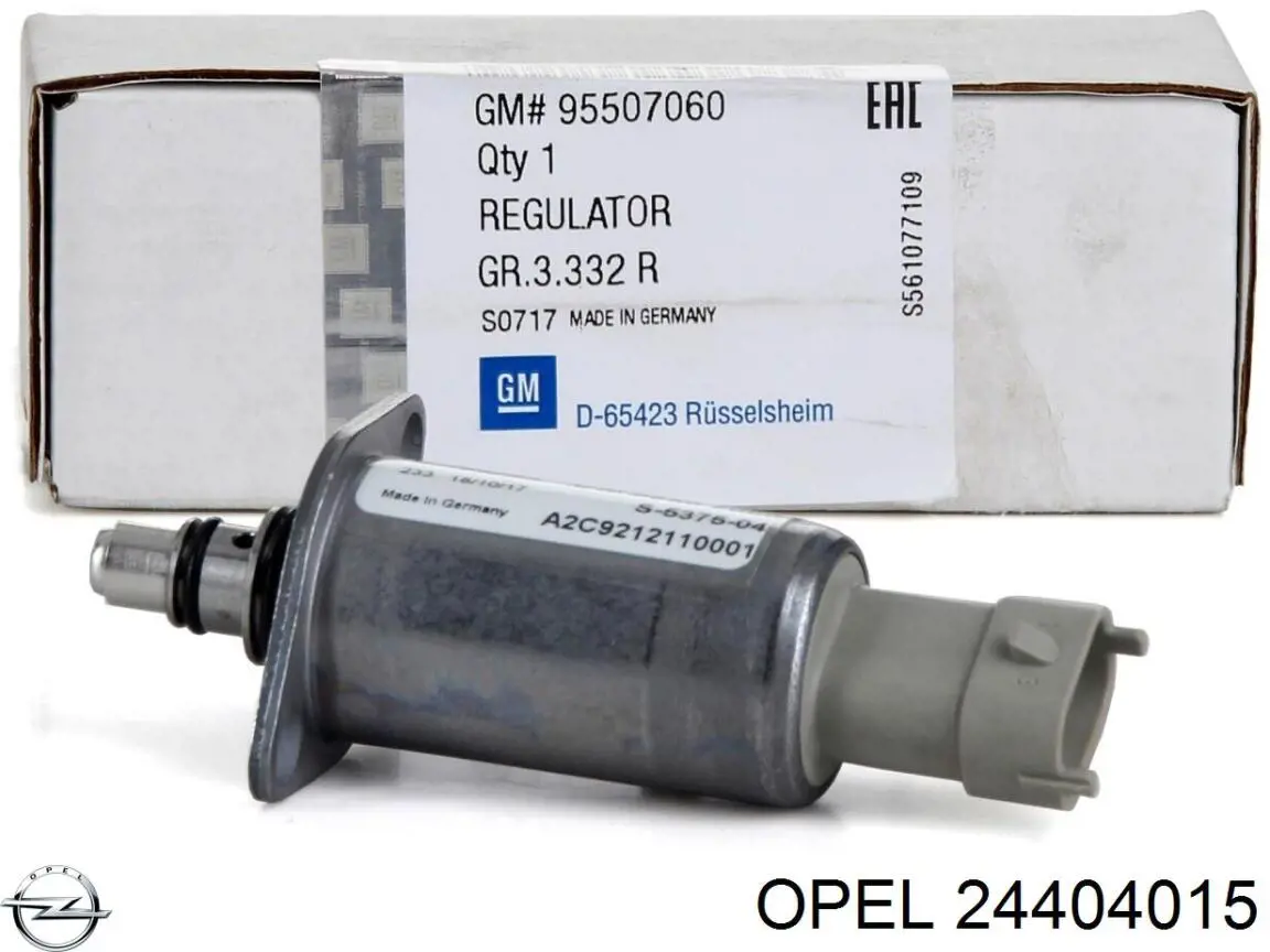 24404015 Opel регулятор давления топлива в топливной рейке